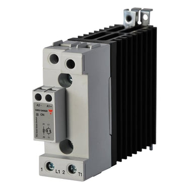 Solid state-relæ 1pol 42-660vac 1200vp 43aac din 36x110x136 zero cross switch styrespænding 3-32vdc - 1