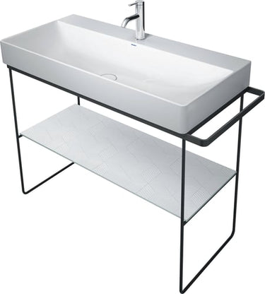 Duravit DuraSquare metalkonsol 1065x451mm sort mat - 1