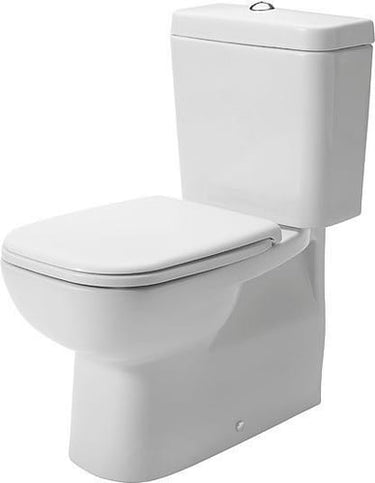 Duravit D-Code toilet 650mm hvid højglans skjult lås - 1