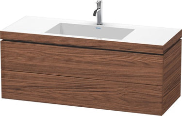 Duravit L-Cube C-bonded vægmonteret vaskeskab 1200x480mm valnød - 1
