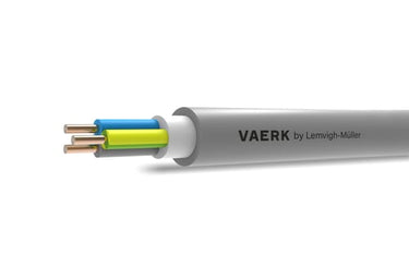 Installationskabel med gul/grøn leder 3G1,5 T500 DCA - 1