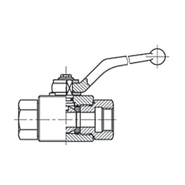 Kugleventil R1/2" Rustfri - 1