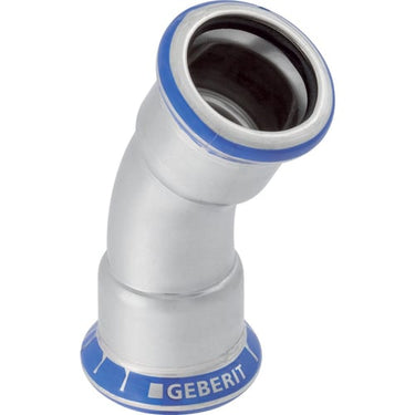 GEBERIT MAPRESS bøjning 30° rustfrit syrefast stål 28mm presmf - 1