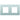 Ramme 2-modul Intense sterling - 1
