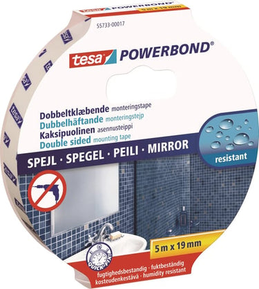 tesa Powerbond 55733 Dobbeltklæbende monteringstape Mirror - 1