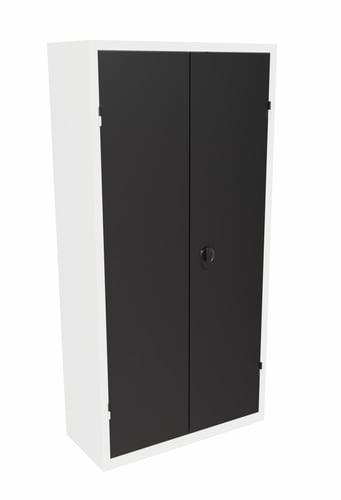 Blika Materialeskab MS-1 med 4 hylder RAL 7035/9005 - 1