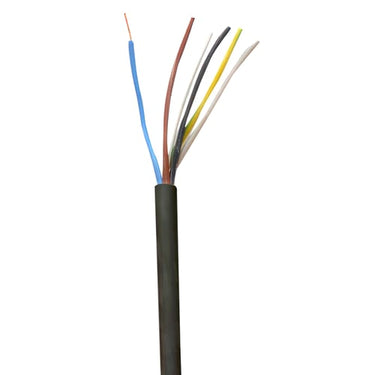 Plastkappeledning halogenfri Cca 5G1.5 sort R100 - 1