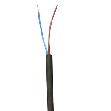 Plastkappeledning halogenfri Cca 2X0.75 sort R100 - 1