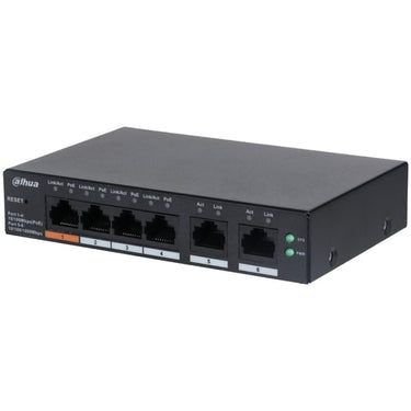 4-Port PoE 60W manged switch (Web/APP management)2-port 1Gbps uplink inkl. PSU. CS4006-4ET-60 - 1