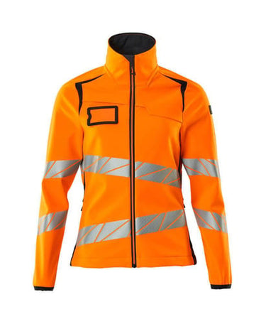Mascot Softshell jakke 19012 Hi-Vis orange/mørk marine str S - 1