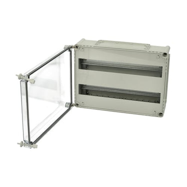 MC EKPE 380x280x130 mm T-2FSH komplet DIN-skinne kasse med indsats for 2x19 moduler - 1