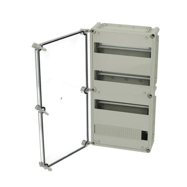 MC EKTH 560x280x130 mm T-2FSH komplet DIN-skinne kasse med indsats for 4x13 moduler - 1
