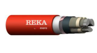 Mellemspændingskabel PEX-S-AL 3X300/35 12KV RØD T500 - 1