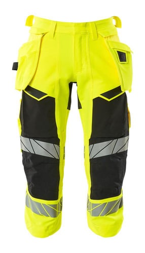 Mascot Knickers med hængelommer 19049 Hi-Vis gul/sort str C64 - 1