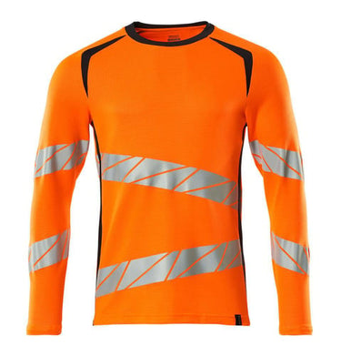 Mascot T-shirt langærmet 19081 Hi-Vis orange/mørk marine str XL ONE - 1