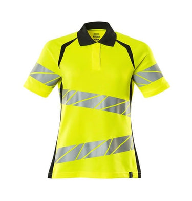 Mascot Poloshirt 19093 Hi-Vis gul/sort str 4XLONE - 1