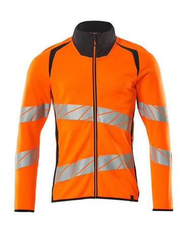 Mascot Sweatshirt med lynlås 19184 Hi-Vis orange/mørk marine str M - 1