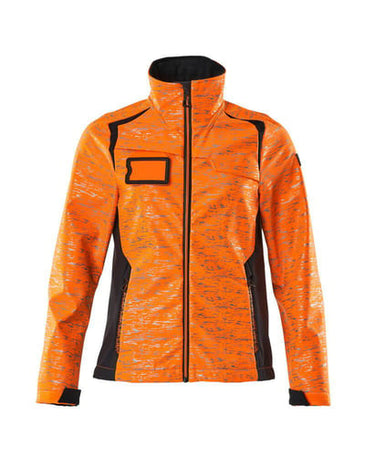 Mascot Softshell jakke 19212 Hi-Vis orange/mørk marine str M - 1