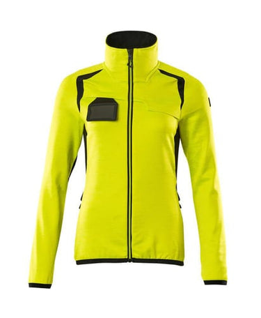 Mascot Fleecetrøje med lynlås 19453 Hi-Vis gul/sort str XL - 1