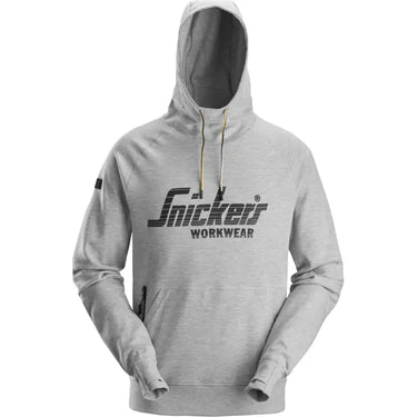Snickers Logo 2894 Hættetrøje lys grå str 2XL - 1