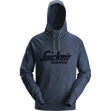 Snickers Logo 2894 Hættetrøje navymeleret str M - 1