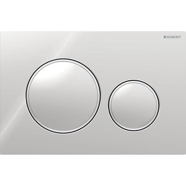 Geberit Sigma20 betjeningsplade mat/blank forkr - 1