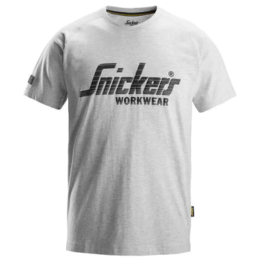 Snickers logo T-shirt 2590 grå str XL - 1
