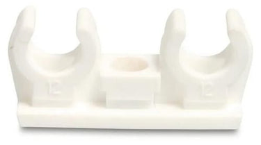 Klemrørbærer dobbelt pp 15 mm - 1