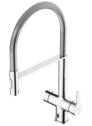 Gustavsberg Estetic Duo køkkenarmatur m/udtrækstud og sensor 259mm krom - 1