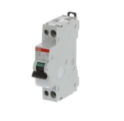 Automatsikring C 10A 1-polet + nul C-karakteristik brydeevne 6kA 230V AC 17,6mm bred SN201 C10 - 1