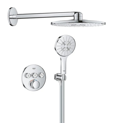 GROHE Grohtherm sampak til indbyg m/ SmartActive 310 hovedbruser 2 spray håndbruser 3 spray 1500mm bruseslange - 1