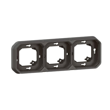 PLEXO 55 IP55 montageramme for planforsænket 6 modul antracit - 1