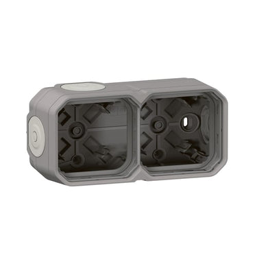 PLEXO 55 IP55 underlag 4 modul membran, grå - 1