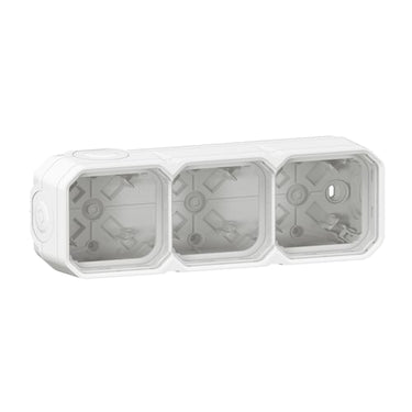PLEXO 55 IP55 underlag 6 modul membran, hvid - 1