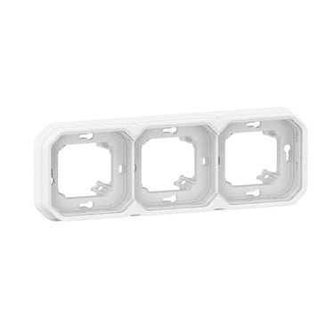 PLEXO 55 IP55 montageramme for planforsænket 6 modul hvid - 1
