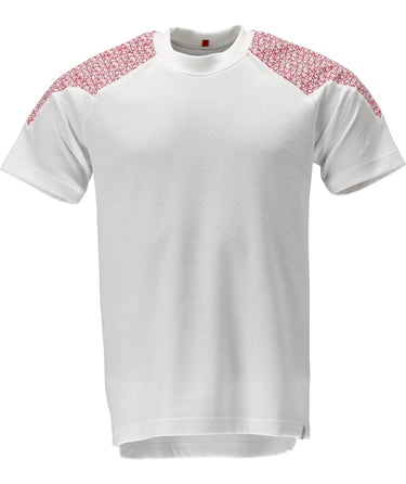 Mascot T-shirt 20082 Food&Care hvid/rød str 3XL - 1