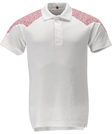 Mascot Poloshirt 20083 Food&Care hvid/rød str XL - 1