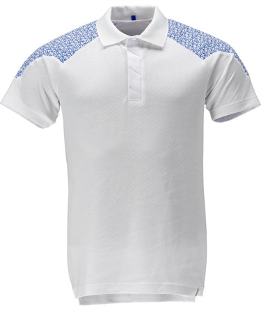 Mascot Poloshirt 20083 Food&Care hvid/blå str 4XL - 1