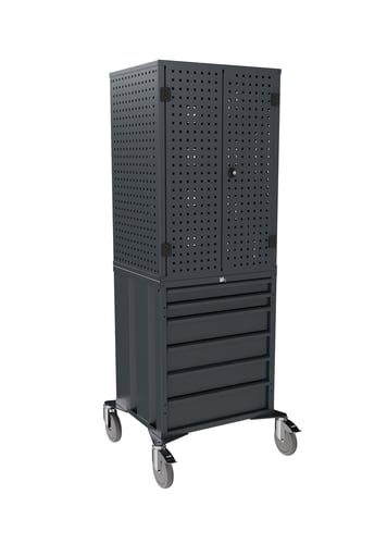 Blika Mekanikervogn med 6 skuffer RAL 7016/7016 - 1