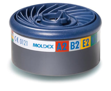 Moldex EasyLock gasfilter 9800 01 A2B2E2K2 8 stk - 1