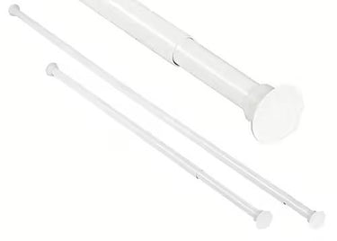 Teleskopstang SAFIR t/forhæng 75-220cm hvid - 1