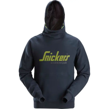 Snickers Logo 2845 Hættetrøje navy str M - 1
