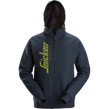 Snickers Logo 2846 Hættetrøje navy str M - 1
