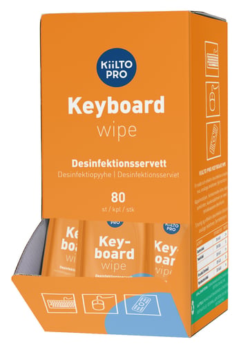 Kiilto Pro Keyboard wipes 80 stk - 1