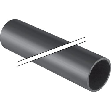Geberit silent afløbsrør PEH 63x3,2x3000mm t/svejs gråsort - 1