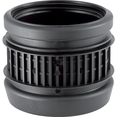 Geberit silent samle/ekspansionsmuffe PEH 63mm t/svejs gråsort - 1