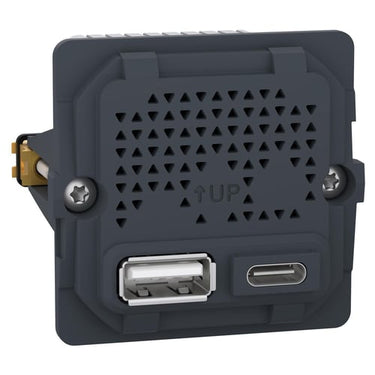 LK FUGA dobbelt USB-lader type A+C 21W uden afdækning - 1