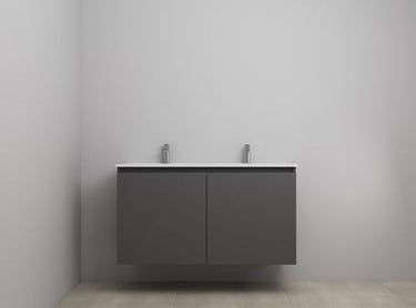 Sanibell Online usamlet møbelsæt 121x46cm mat antracit 2 låger - 1