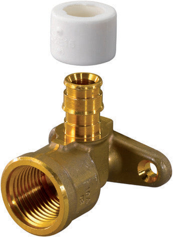 Uponor Smart Aqua dækvinkel Q&E 15 mm x 1/2" L=43 mm - 1