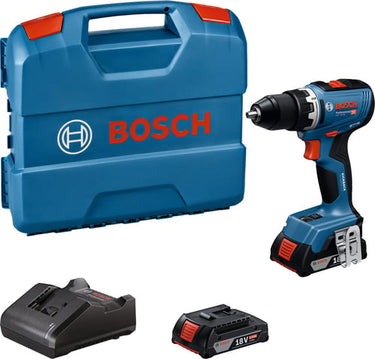 Blå Bosch Akku-Boreskruemaskine GSR 18V-65 2x2,0Ah - 1